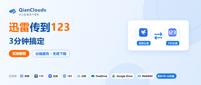 迅雷传123方法分享：QianClouds 3步搞定云端直传