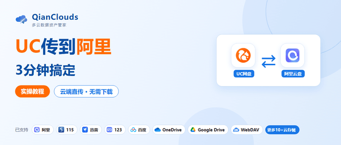 UC网盘文件转到阿里云盘的简单方法：云端直传，3步搞定